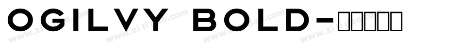 Ogilvy Bold字体转换